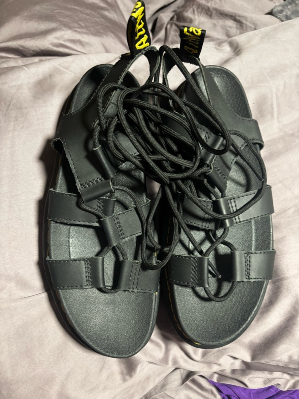 Dr. Martens × Nartilla Strappy Gladiator Hydro Lether Sandals SZ 10